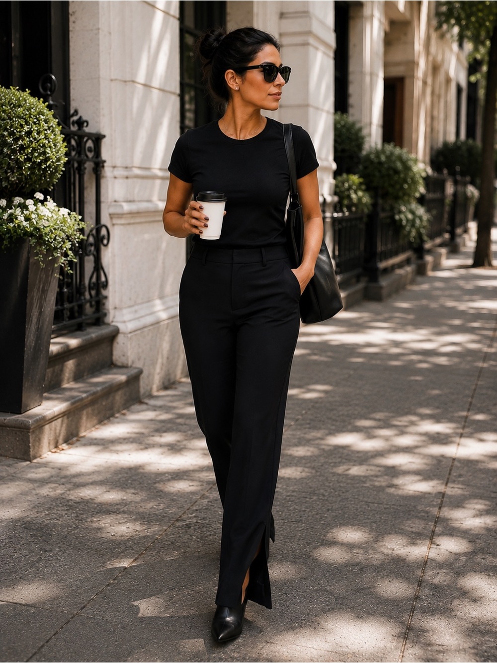 Express Editor flare trouser high rise black pants Size 12L
